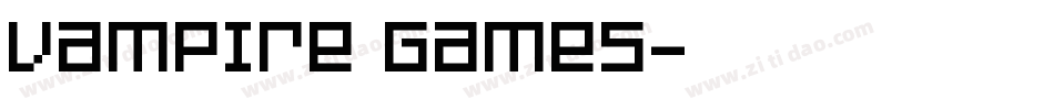 Vampire Games字体转换